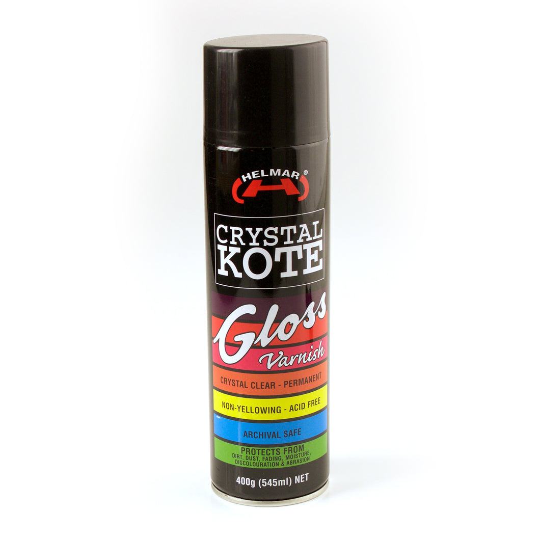 Helmar Crystal Kote Gloss Varnish Spray