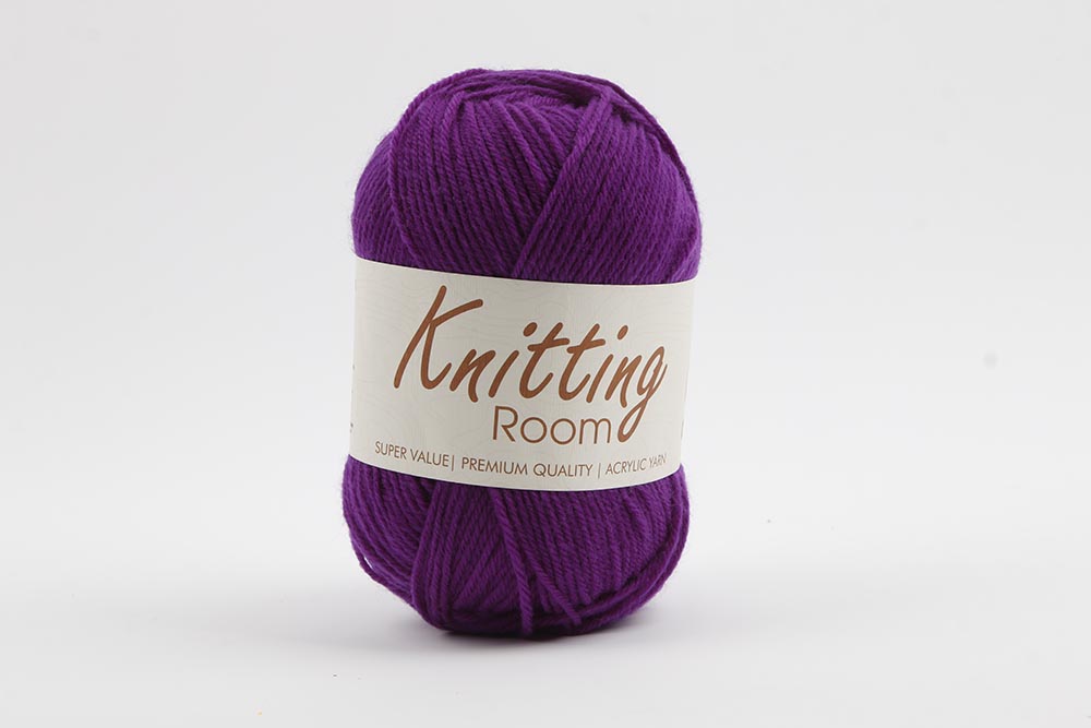 100g Knitting Yarn Dark Purple